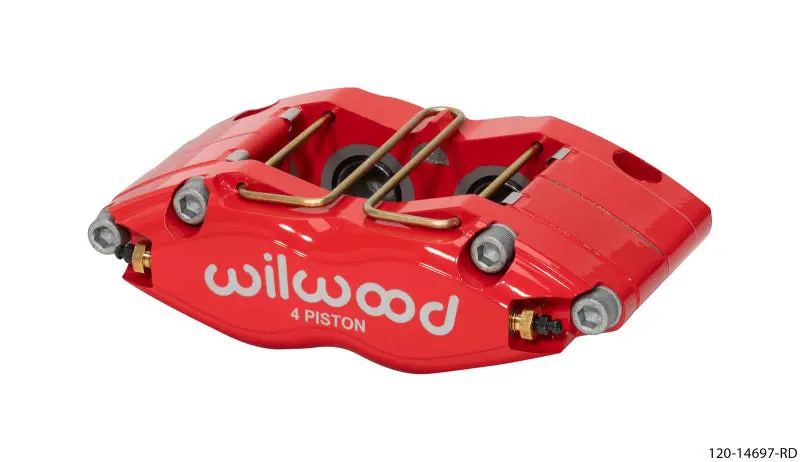 Wilwood Dynapro Single-Piston Brake Caliper – 5.98" Mount, Red Finish, 1.58" Piston, Compatible With 1.1" Rotors 1