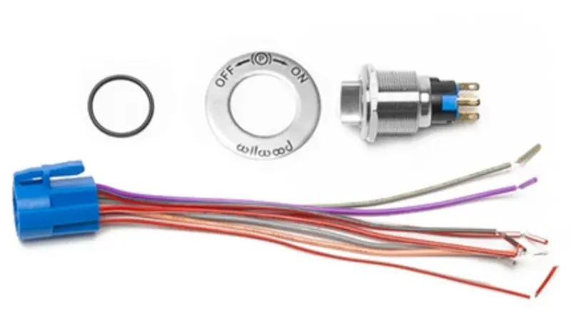 Wilwood Electronic Parking Brake Caliper Switch Kit With Custom On/Off Label Sticker 1
