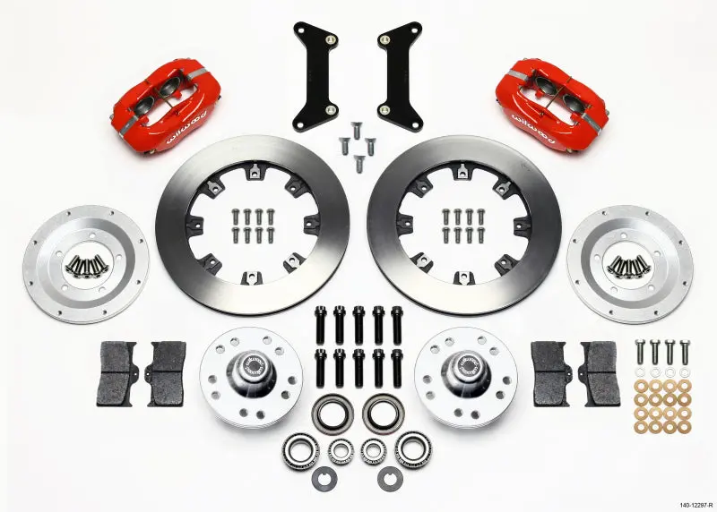 Wilwood Forged Dynalite Front Brake Kit – 12.19" Rotors, Red Calipers – Gm G-Body (1979–1987) 1