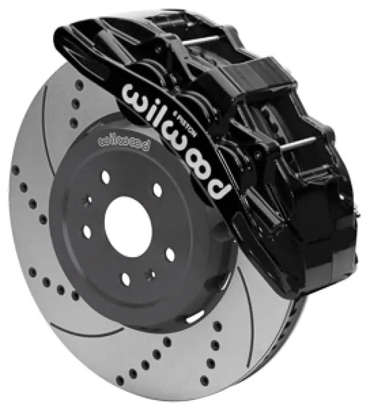 Wilwood Sx6R Big Brake Kit For 2020+ Chevrolet C8 Corvette – 15-Inch Drilled & Slotted Rotors, Black Finish 1