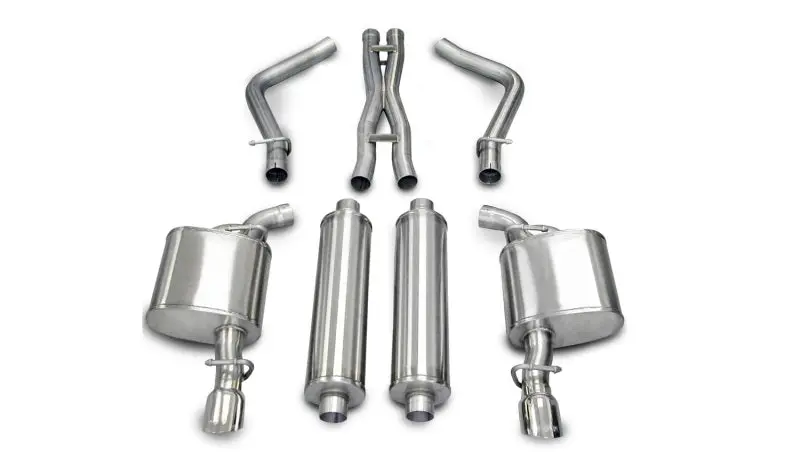 Corsa Xtreme Cat-Back Exhaust System For 2005–2010 Dodge Charger R/T 5.7L V8 – Polished Finish, Hitch-Free Install 1