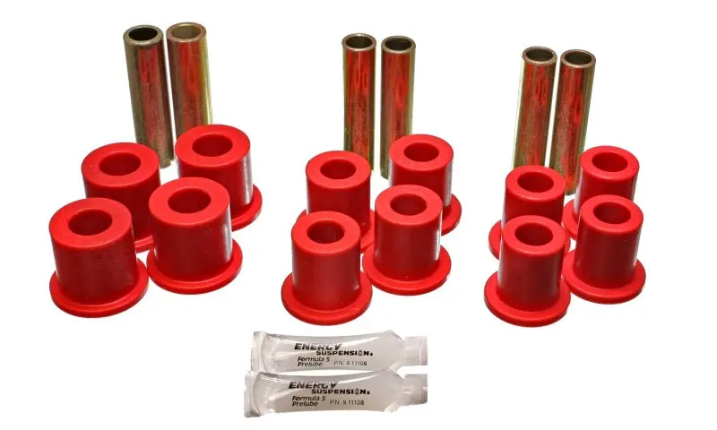 Energy Suspension Front Spring Bushing Kit – 4Wd/Fwd, Red Polyurethane 2