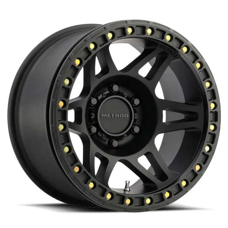 Method Mr106 Matte Black Beadlock Wheel – 17X9, -44Mm Offset, 8X6.5, 130.81Mm Centerbore 1